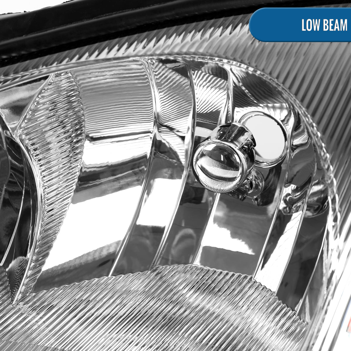 Ronnin - Fits 2001-2005 Chrysler PT Cruiser Headlights Assembly Factory Style Direct Replacement Pair | Chrome