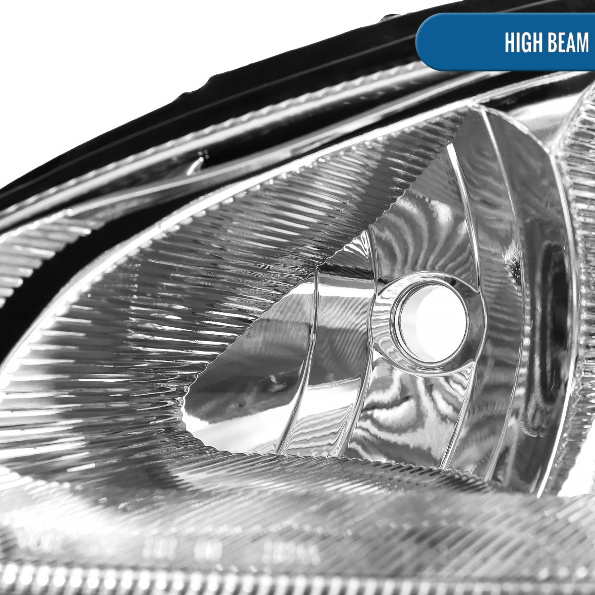 Ronnin - Fits 2001-2005 Chrysler PT Cruiser Headlights Assembly Factory Style Direct Replacement Pair | Chrome