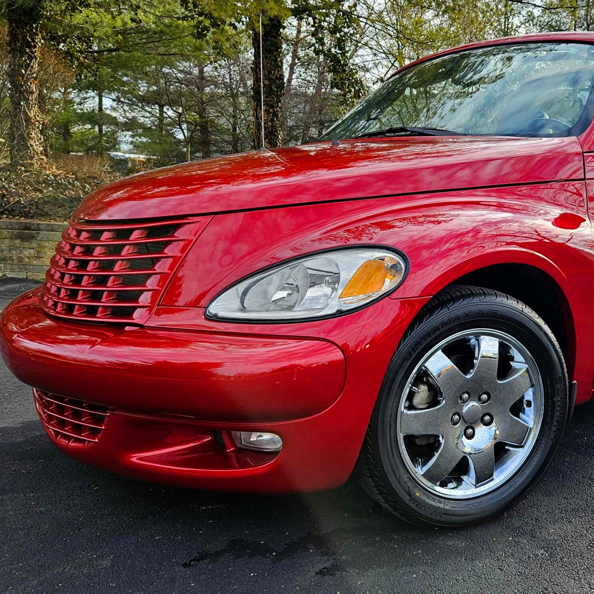 Ronnin - Fits 2001-2005 Chrysler PT Cruiser Headlights Assembly Factory Style Direct Replacement Pair | Chrome