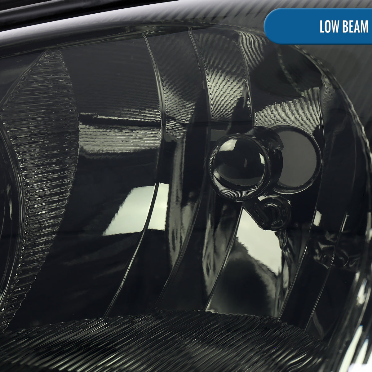 Ronnin - Fits 2001-2005 Chrysler PT Cruiser Headlights Assembly Factory Style Direct Replacement Pair | Smoke