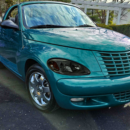 Ronnin - Fits 2001-2005 Chrysler PT Cruiser Headlights Assembly Factory Style Direct Replacement Pair | Smoke