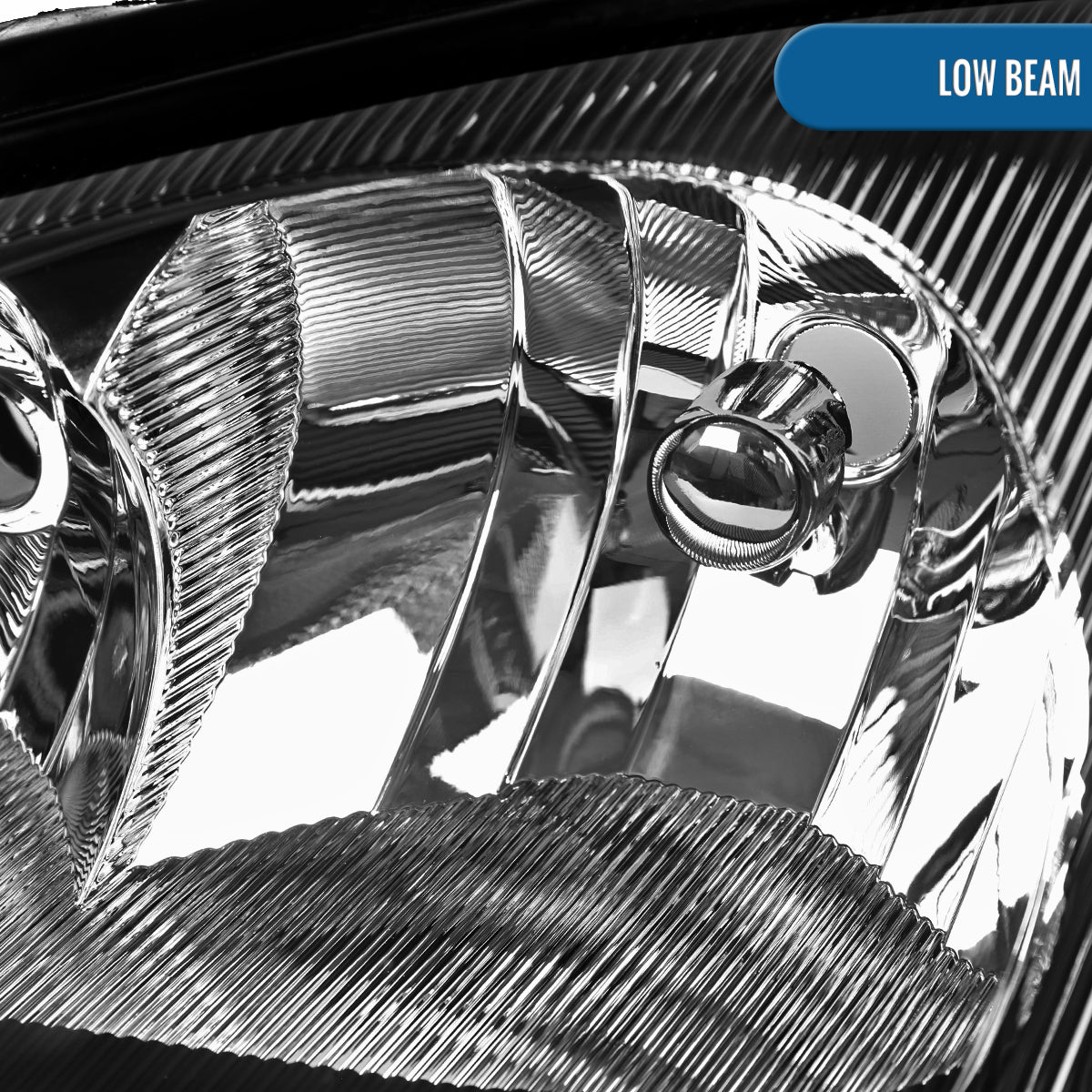 Ronnin - Fits 2001-2005 Chrysler PT Cruiser Headlights Assembly Factory Style Direct Replacement Pair | Black