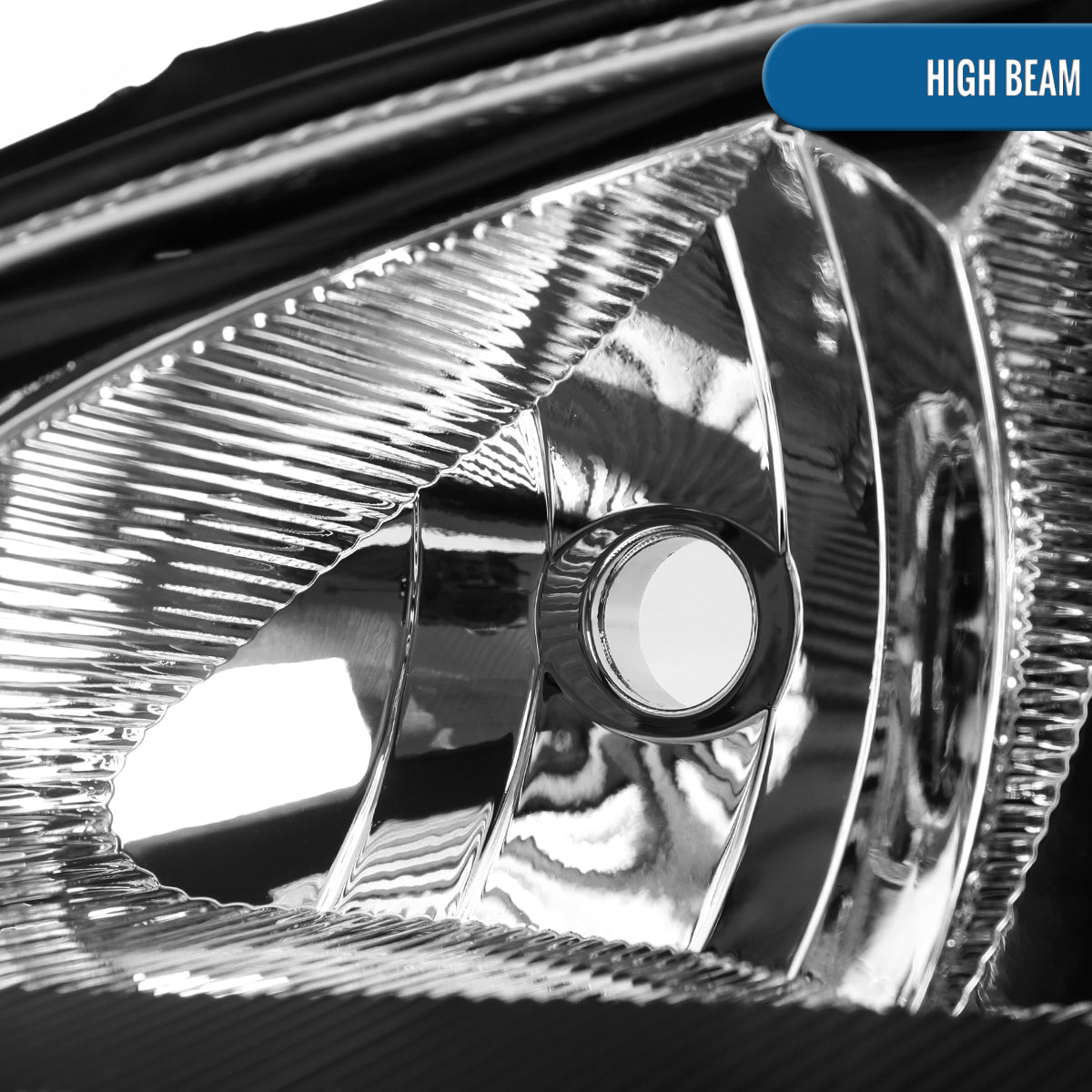 Ronnin - Fits 2001-2005 Chrysler PT Cruiser Headlights Assembly Factory Style Direct Replacement Pair | Black