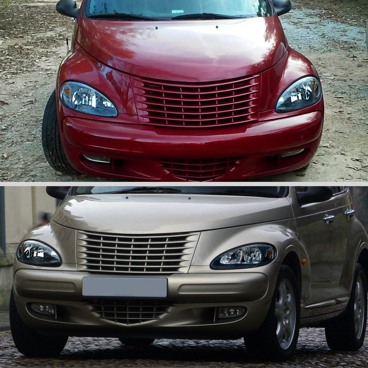 Ronnin - Fits 2001-2005 Chrysler PT Cruiser Headlights Assembly Factory Style Direct Replacement Pair | Black