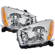 Ronnin - Fits 2001-2003 Toyota RAV4 Factory Replacement Halogen Headlights Assembly Pair | Chrome