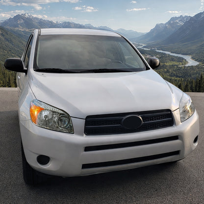 Ronnin - Compatible con Toyota RAV4 2006-2008 | Par de faros delanteros halógenos de repuesto | Cromado
