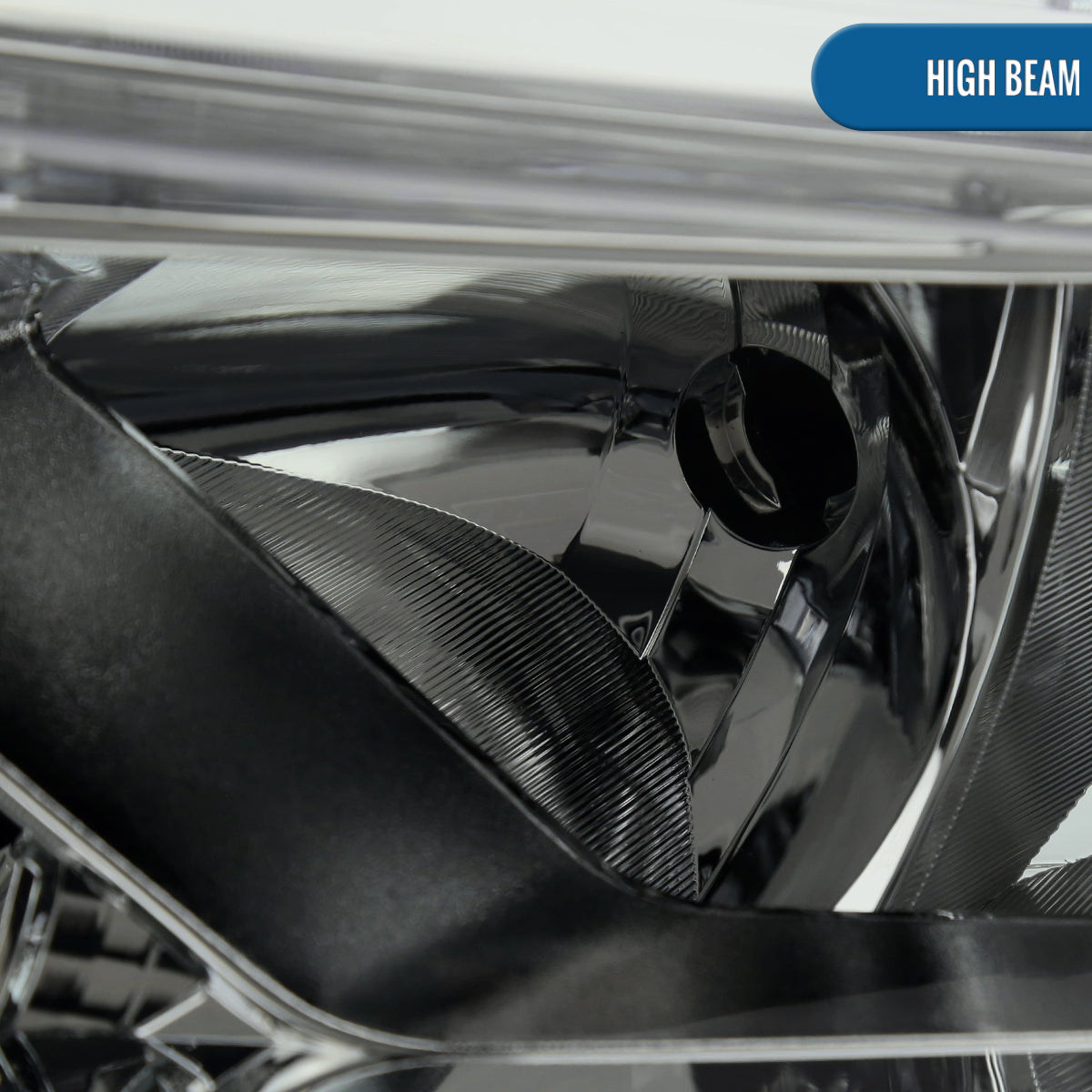 Ronnin - Compatible con Nissan Rogue 2014-2016 Par de Conjuntos de Faros Delanteros Halógenos de Repuesto | Ahumado