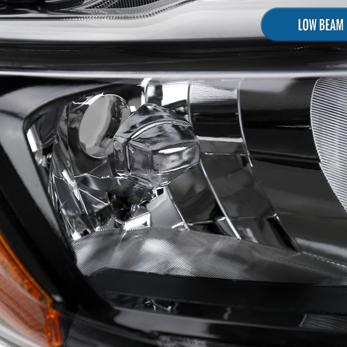 Ronnin - Compatible con Nissan Rogue 2014-2016 Montaje de faros halógenos de repuesto lado del pasajero | Negro