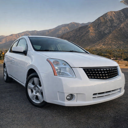 Ronnin - Compatible con Nissan Sentra 2007-2009 | Par de faros delanteros halógenos de repuesto | Cromado