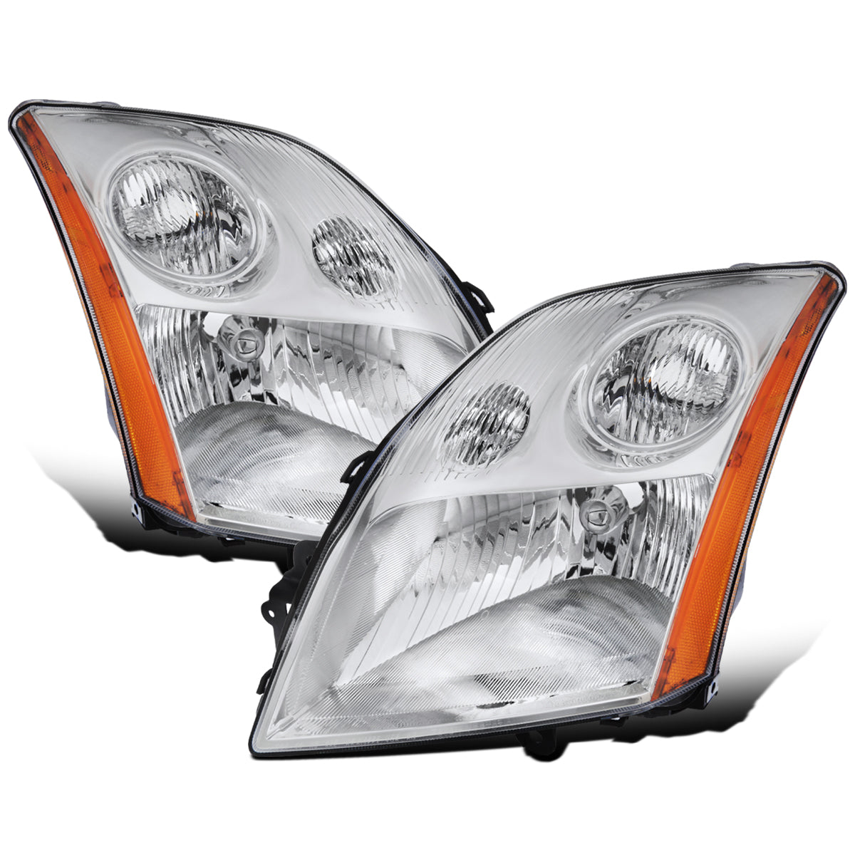 Ronnin - Compatible con Nissan Sentra 2007-2009 | Par de faros delanteros halógenos de repuesto | Ahumado
