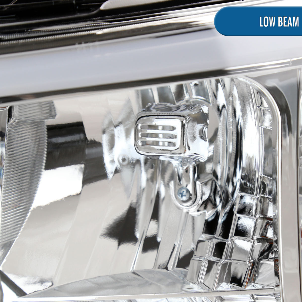 Ronnin - Fits 2007-2014 Chevy Silverado 1500 2500HD 3500HD LED Tube Headlights Assembly | Chrome