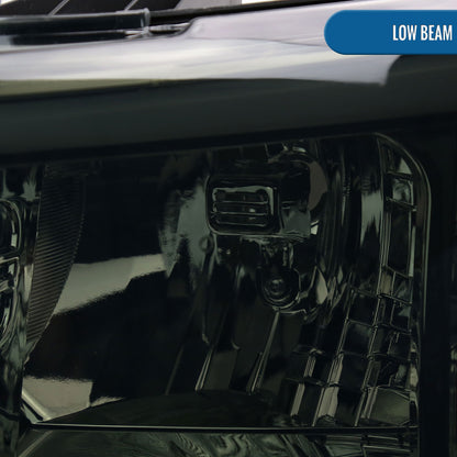 Ronnin - Fits 2007-2014 Chevy Silverado 1500 2500HD 3500HD LED Tube Headlights Assembly | Smoke