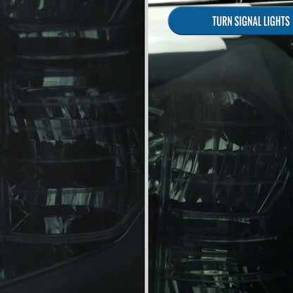 Ronnin - Fits 2007-2014 Chevy Silverado 1500 2500HD 3500HD LED Tube Headlights Assembly | Smoke