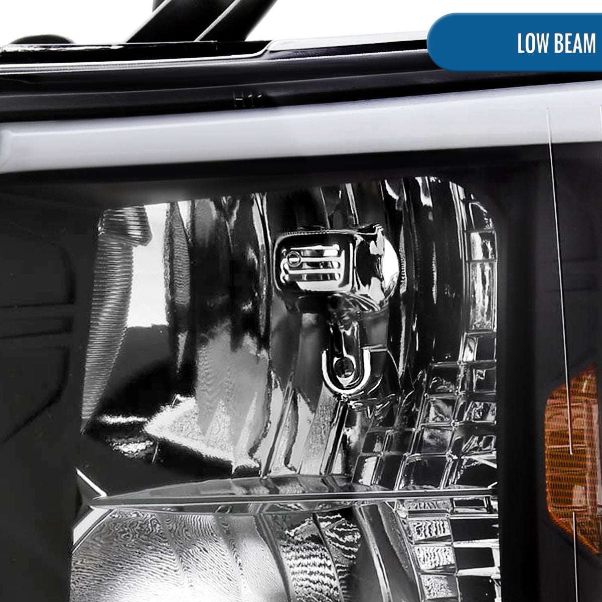 Ronnin - Fits 2007-2014 Chevy Silverado 1500 2500HD 3500HD LED Tube Headlights Assembly | Black