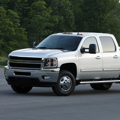 Ronnin - Fits 2007-2014 Chevy Silverado 1500 2500HD 3500HD LED Tube Headlights Assembly | Black