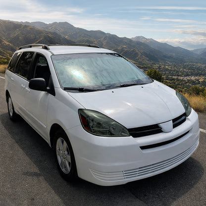 Ronnin - Compatible con Toyota Sienna 2004-2005 Par de faros delanteros halógenos de repuesto | Ahumado