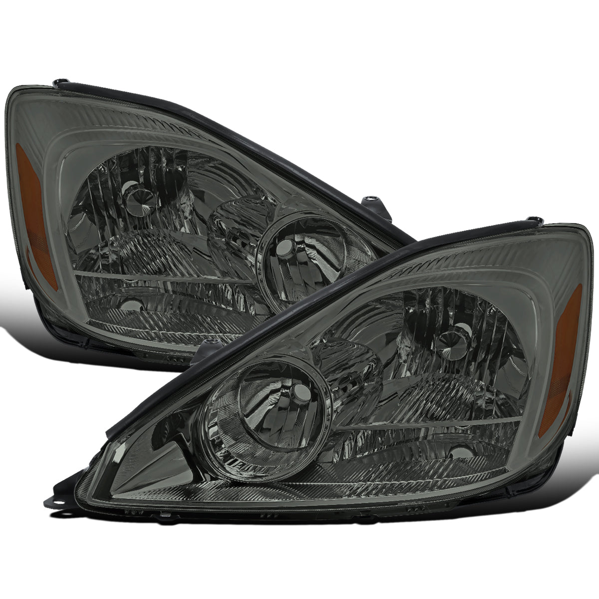 Ronnin - Compatible con Toyota Sienna 2004-2005 Par de faros delanteros halógenos de repuesto | Ahumado