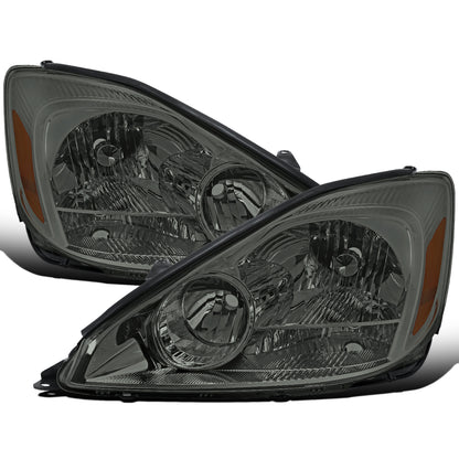 Ronnin - Compatible con Toyota Sienna 2004-2005 Par de faros delanteros halógenos de repuesto | Ahumado