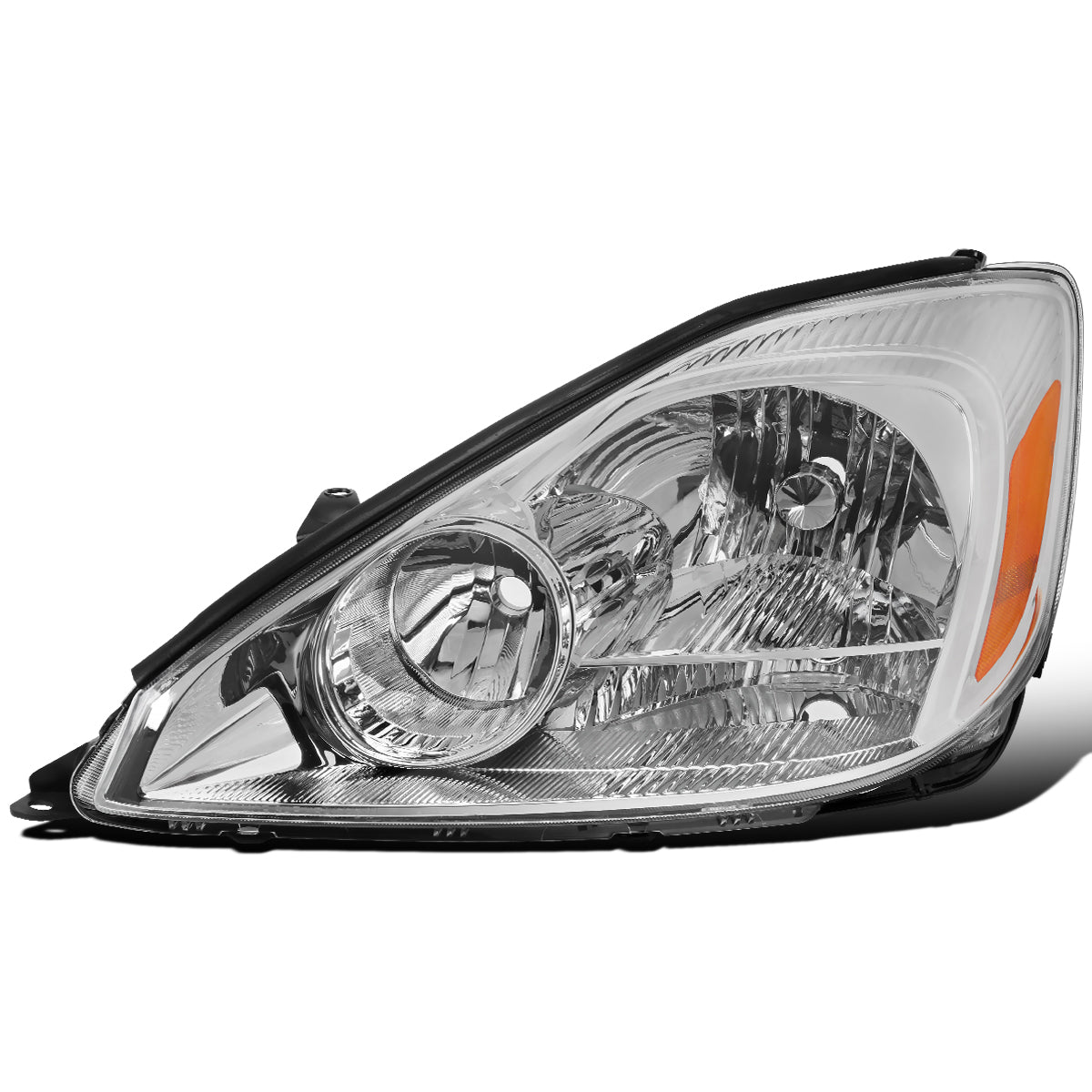 Ronnin - Compatible con Toyota Sienna 2004-2005 Montaje de faros halógenos de repuesto lado del conductor | Cromado