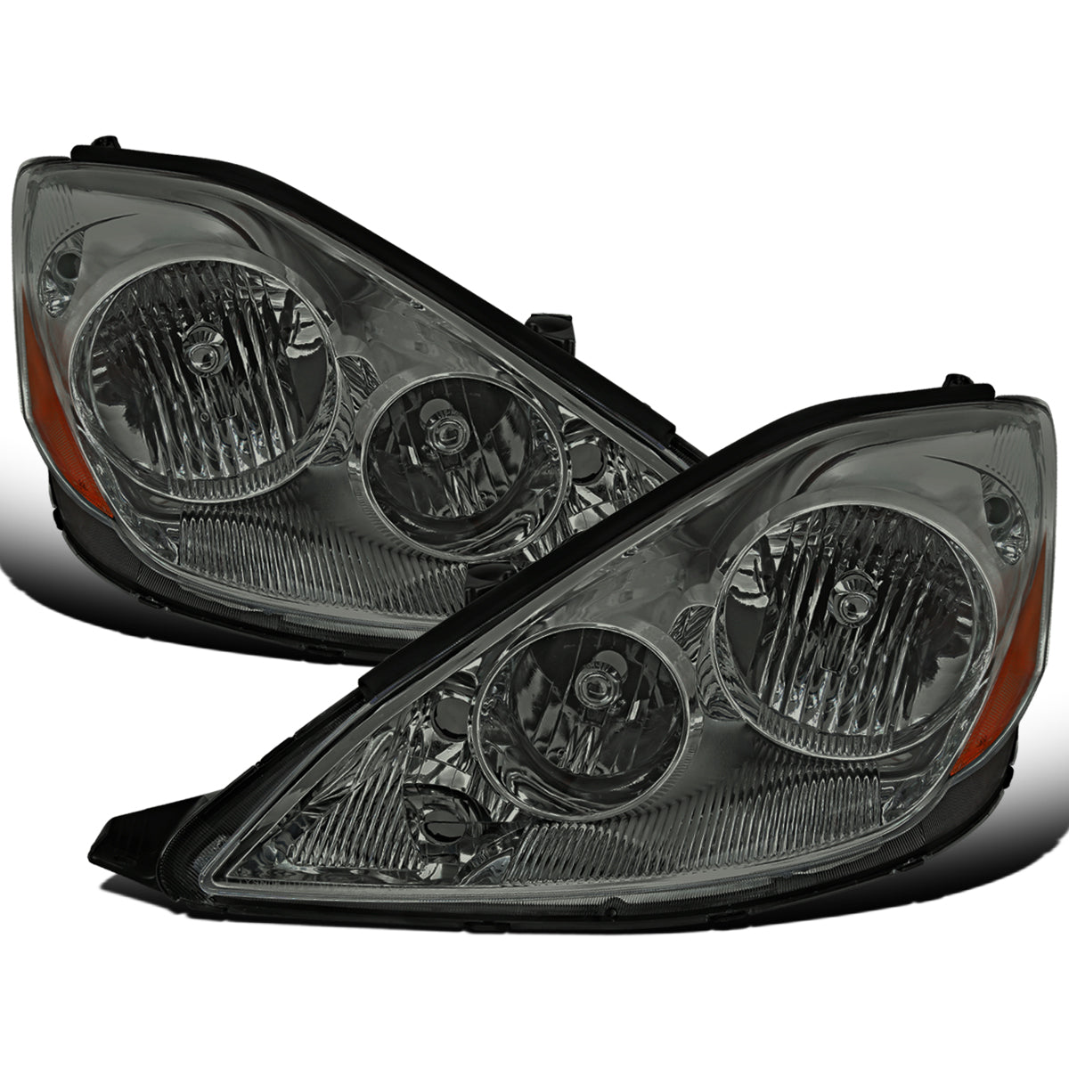Ronnin - Compatible con Toyota Sienna 2006-2010 | Par de Conjuntos de Faros Delanteros Halógenos de Reemplazo | Ahumado