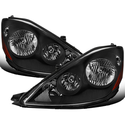 2006-2010 Toyota Sienna  Replacement Halogen Headlights Assembly Pair | Black