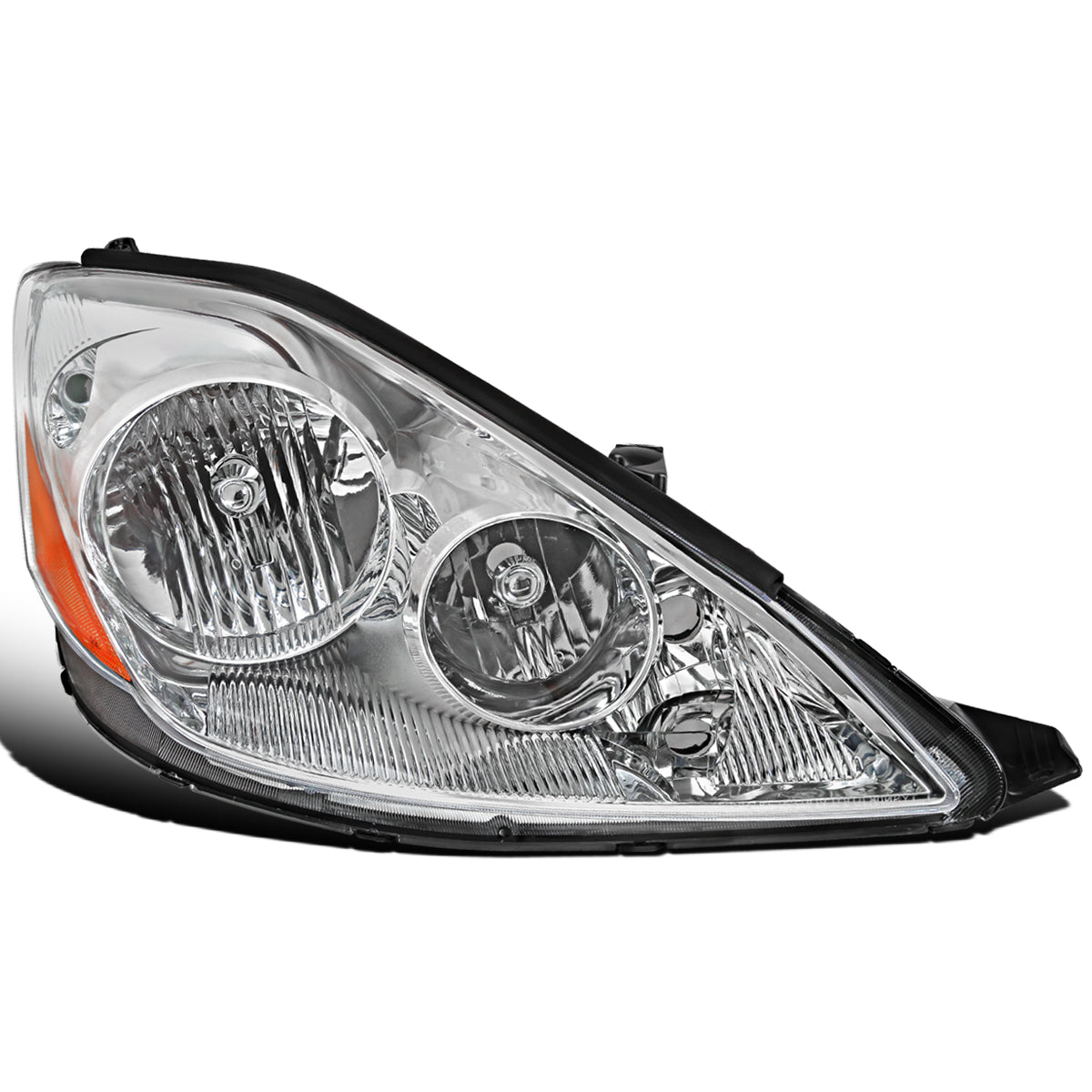 Ronnin - Compatible con Toyota Sienna 2006-2010 Conjunto de faros delanteros halógenos de repuesto lado del pasajero | Cromado