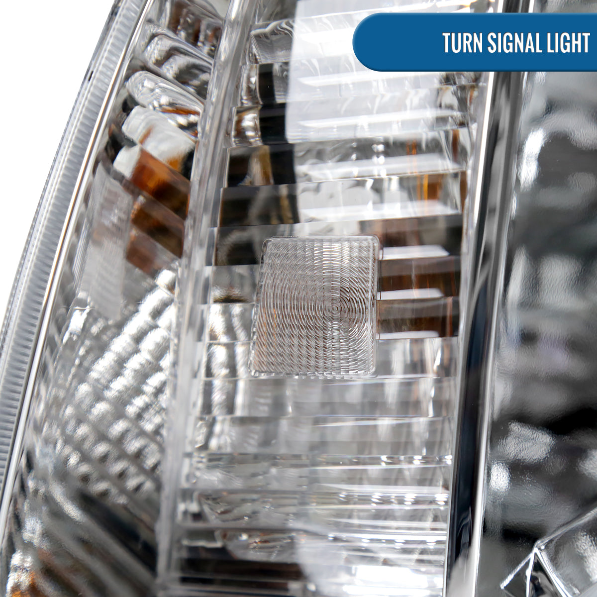 Ronnin - Fits 2005-2011 Toyota Tacoma LED Tube Headlights Assembly Head Lamps Replacement Pair | Chrome