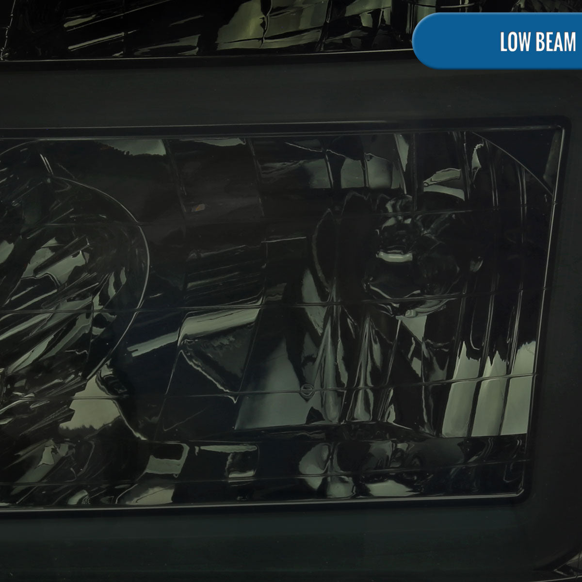 Ronnin - Fits 2004-2007 Nissan Armada 2004-2015 Titan Upgraded LED Running Tube Lights Headlights Replacement Assembly Pair | Smoke