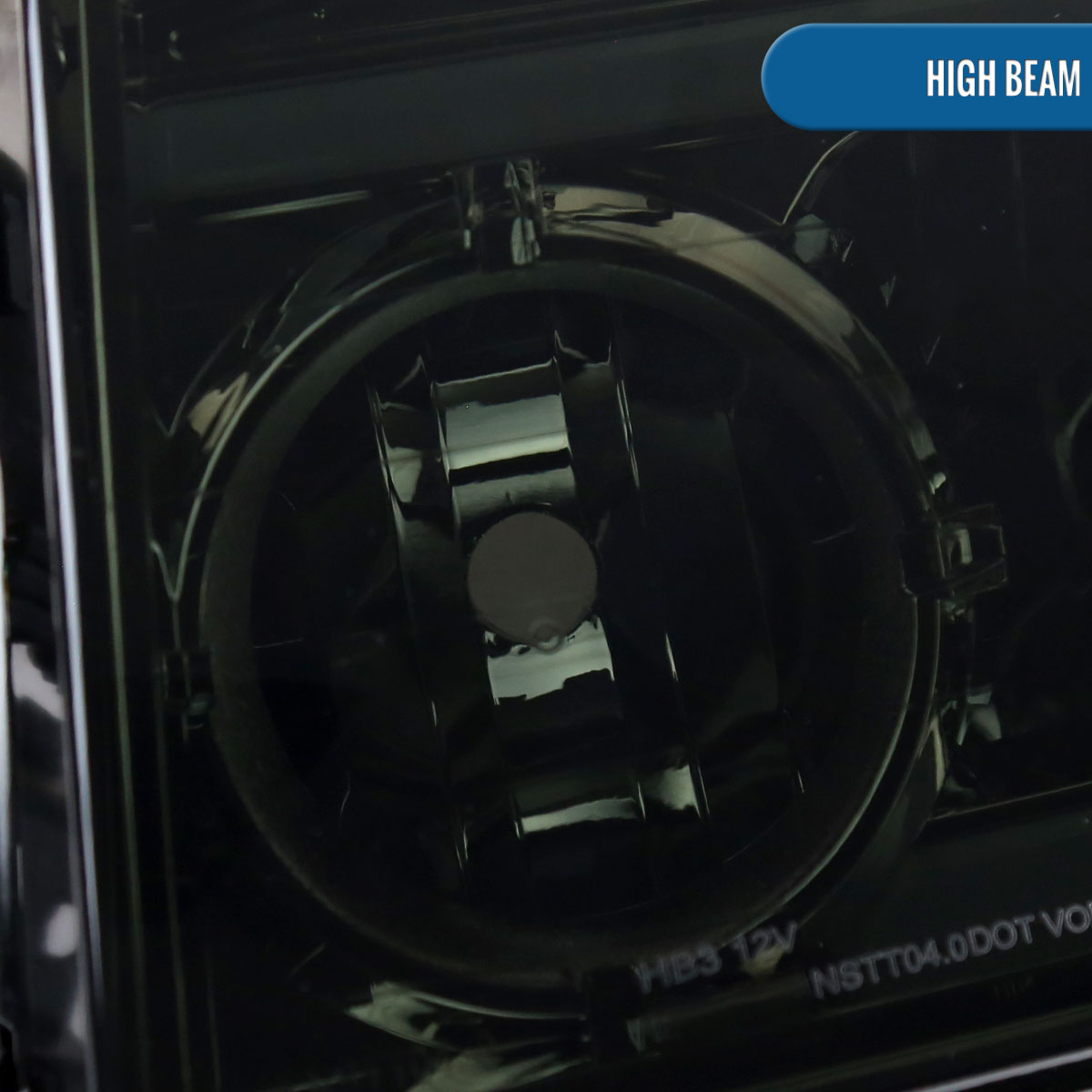 Ronnin - Fits 2004-2007 Nissan Armada 2004-2015 Titan Upgraded LED Running Tube Lights Headlights Replacement Assembly Pair | Smoke