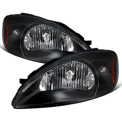Ronnin - Fits 2000-2007 Ford Taurus Halogen Replacement Headlights Assembly Pair | Black
