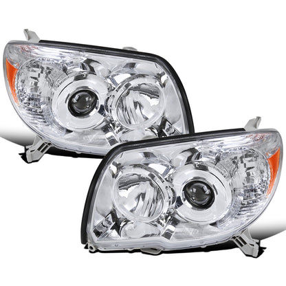 Ronnin - Se adapta a Toyota 4Runner 2006-2009 Montaje de reemplazo de faros de proyector (par) | Cromado