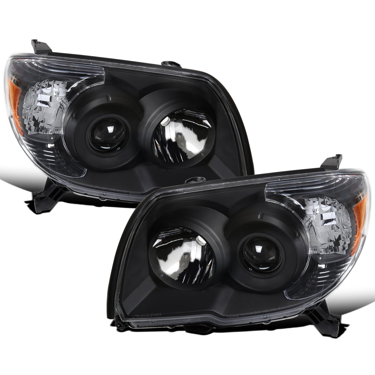 Ronnin - Faros delanteros tipo proyector de repuesto para Toyota 4Runner 2006-2009 | Negro