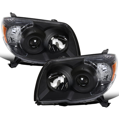 Ronnin - Faros delanteros tipo proyector de repuesto para Toyota 4Runner 2006-2009 | Negro