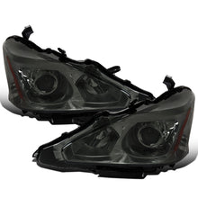 Ronnin - Compatible con Nissan Altima Sedán 2013-2015 Faros Delanteros Proyectores Halógenos de Repuesto Par | Ahumado