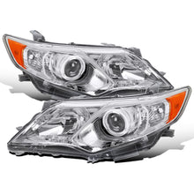 Ronnin - Se adapta a Toyota Camry 2012-2014 Faros delanteros de proyector halógenos de repuesto | Par cromado