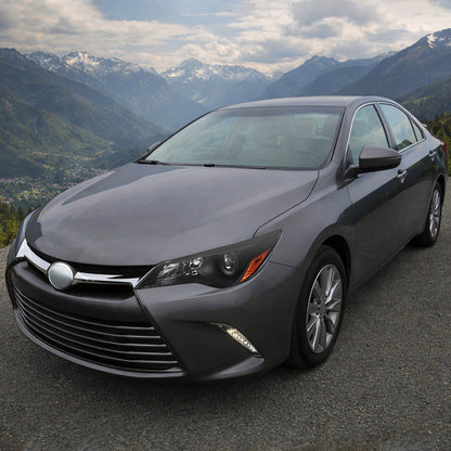 Ronnin - Se adapta a Toyota Camry 2015-2017 Faros delanteros halógenos de proyector, par de montaje de repuesto | Negro