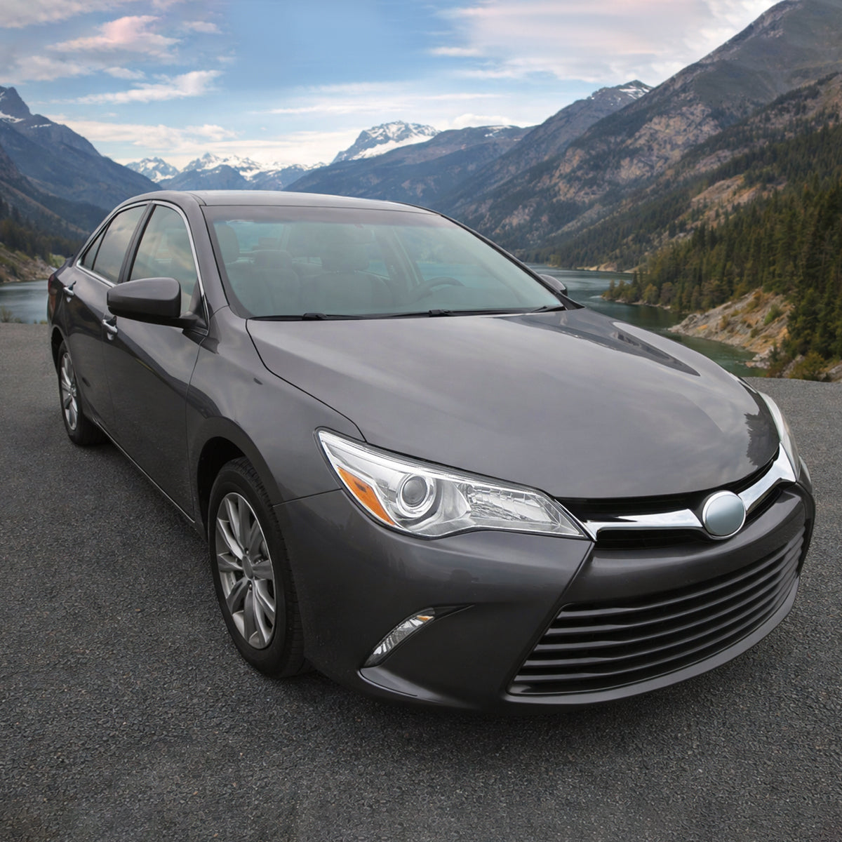 Ronnin - Conjunto de faros delanteros con proyector halógeno para Toyota Camry 2015-2017 Lado del pasajero | Cromo