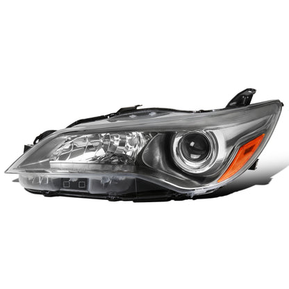 2015-2017 Toyota Camry Halogen Projector Headlights Replacement Assembly Driver Side | Smoke Grey