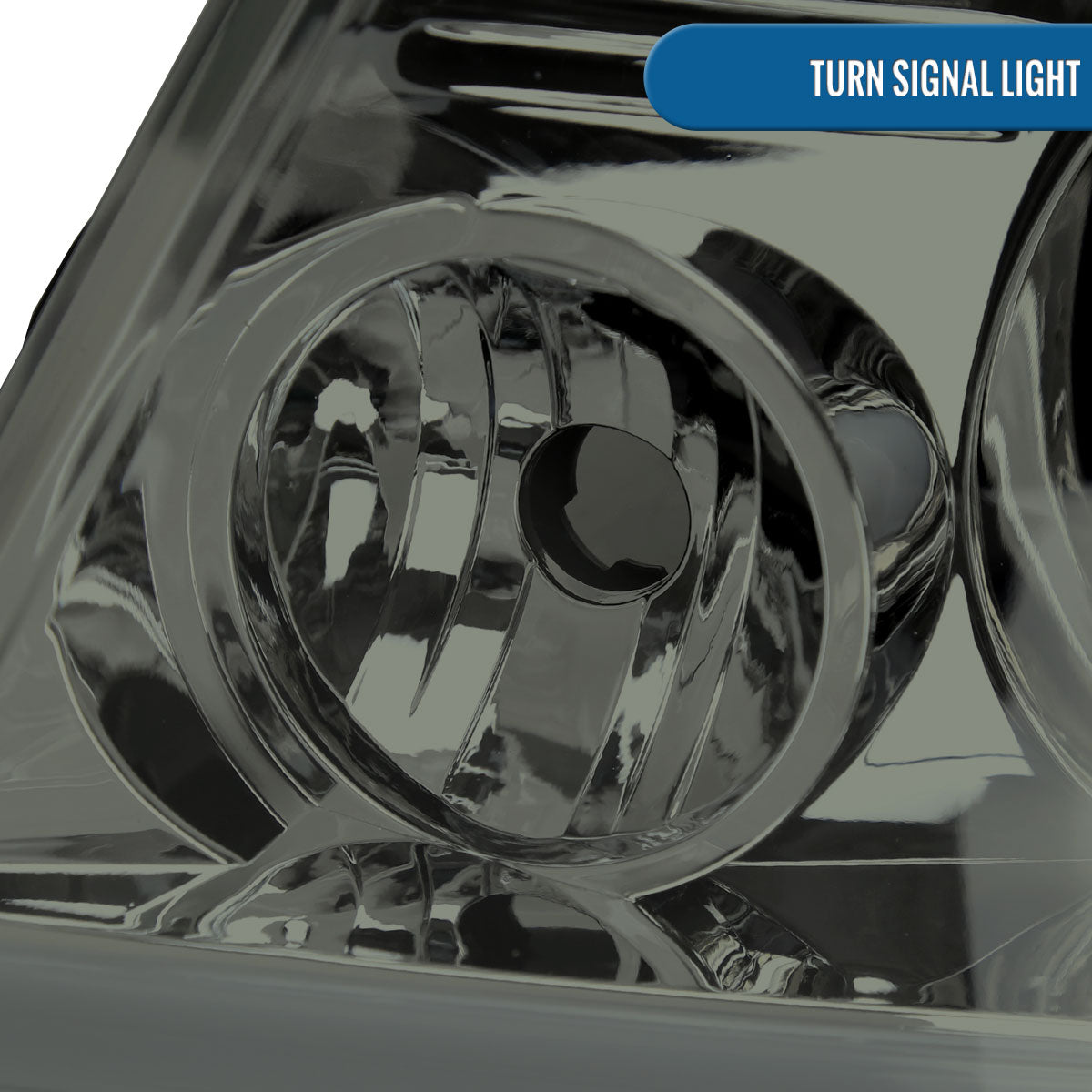 Ronnin - Fits 2004-2008 Ford F150 2006-2008 Lincoln Mark LT LED Tube Running Lights Projector Headlights Replacement Assembly Pair | Smoke