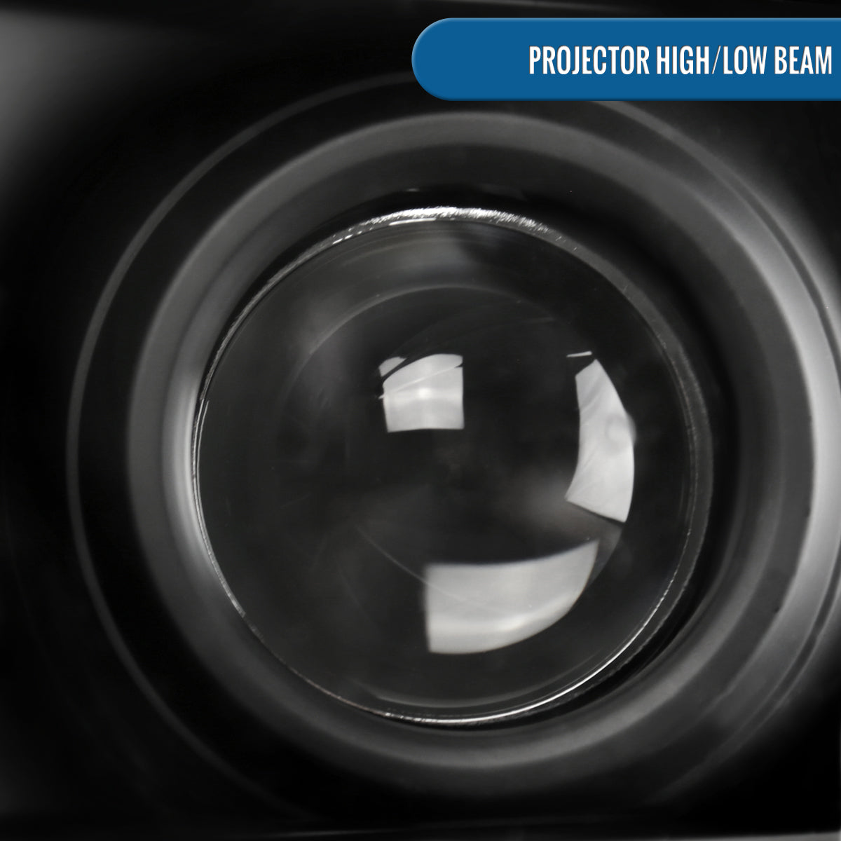 Ronnin - Fits 2008-2010 Ford F250 F350 F450 F550 Super Duty Pickup Projector Headlights LED Tube Sequential Turn Signal Lamps Assembly Pair | Black