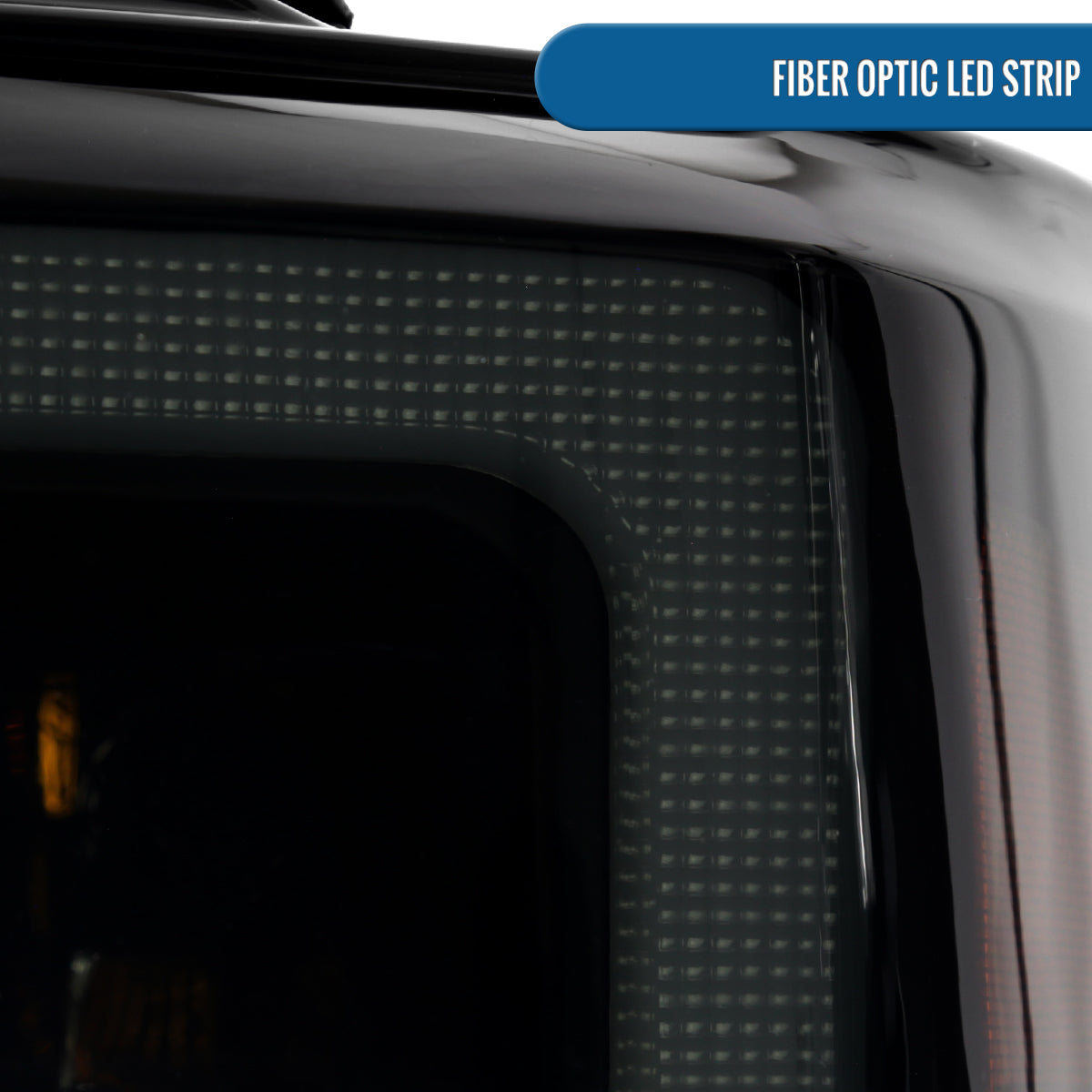 Ronnin - Fits 2008-2010 Ford F250 F350 F450 F550 Super Duty Pickup Projector Headlights LED Tube Sequential Turn Signal Lamps Assembly Pair | Black Smoke