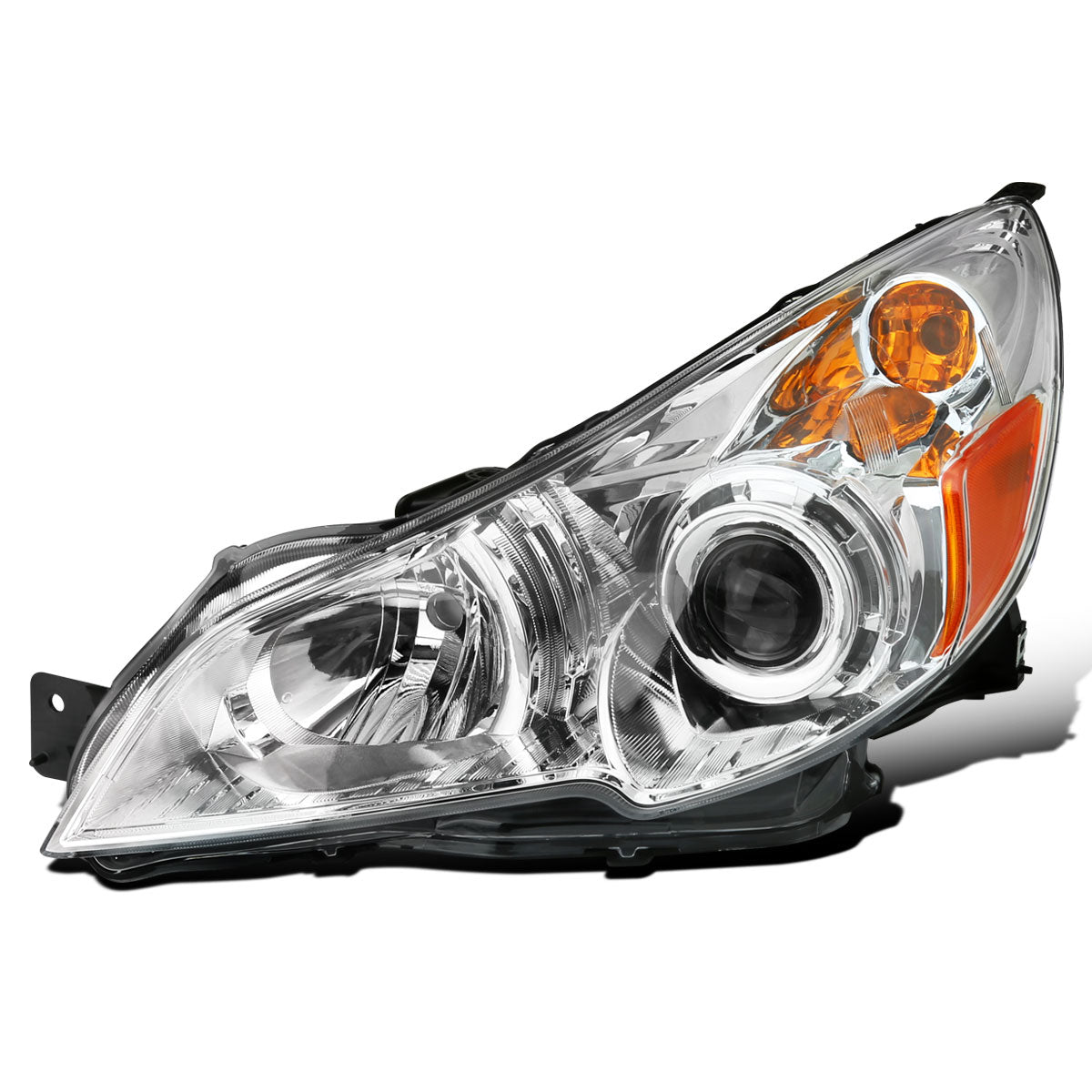 Ronnin - Faros delanteros halógenos tipo proyector de repuesto para Subaru Legacy Outback 2010-2014, lado del conductor | Cromado