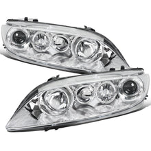 Ronnin - Fits 2003-2005 Mazda 6 Sedan Upgraded Replacement Projector Headlights Assembly Pair | Chrome