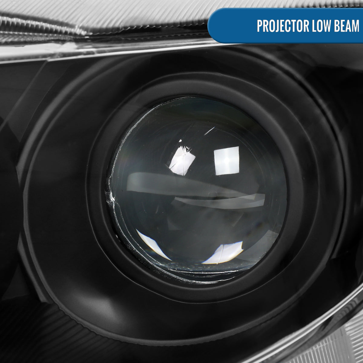 Ronnin - Fits 2003-2005 Mazda 6 Sedan Upgraded Replacement Projector Headlights Assembly Pair | Black