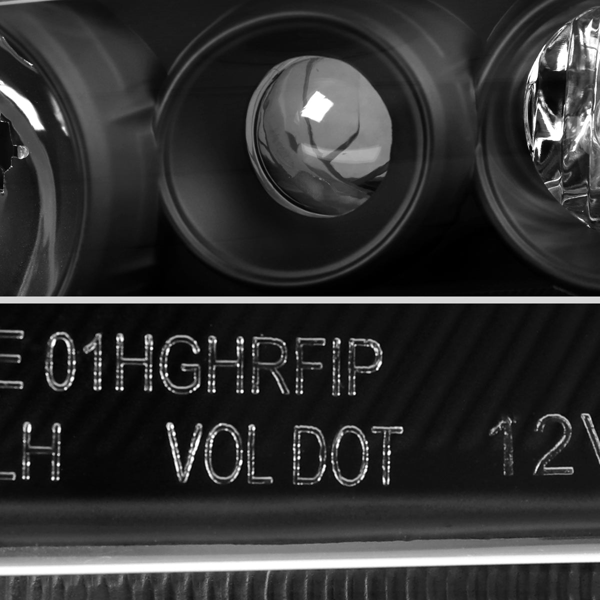 Ronnin - Fits 2003-2005 Mazda 6 Sedan Upgraded Replacement Projector Headlights Assembly Pair | Black