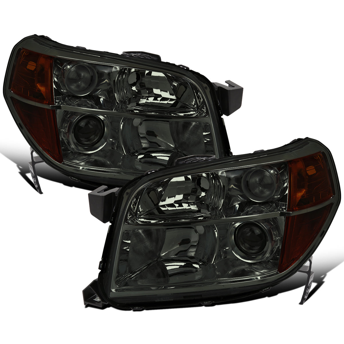Ronnin - Compatible con Honda Pilot 2006-2008 Par de faros delanteros tipo proyector de repuesto | Ahumados