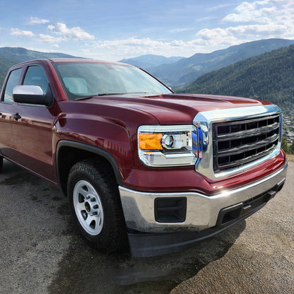 Ronnin - Se adapta a la GMC Sierra 1500 2500HD 3500HD 2014-2019 Montaje de faros proyectores de repuesto lado del pasajero | Cromo