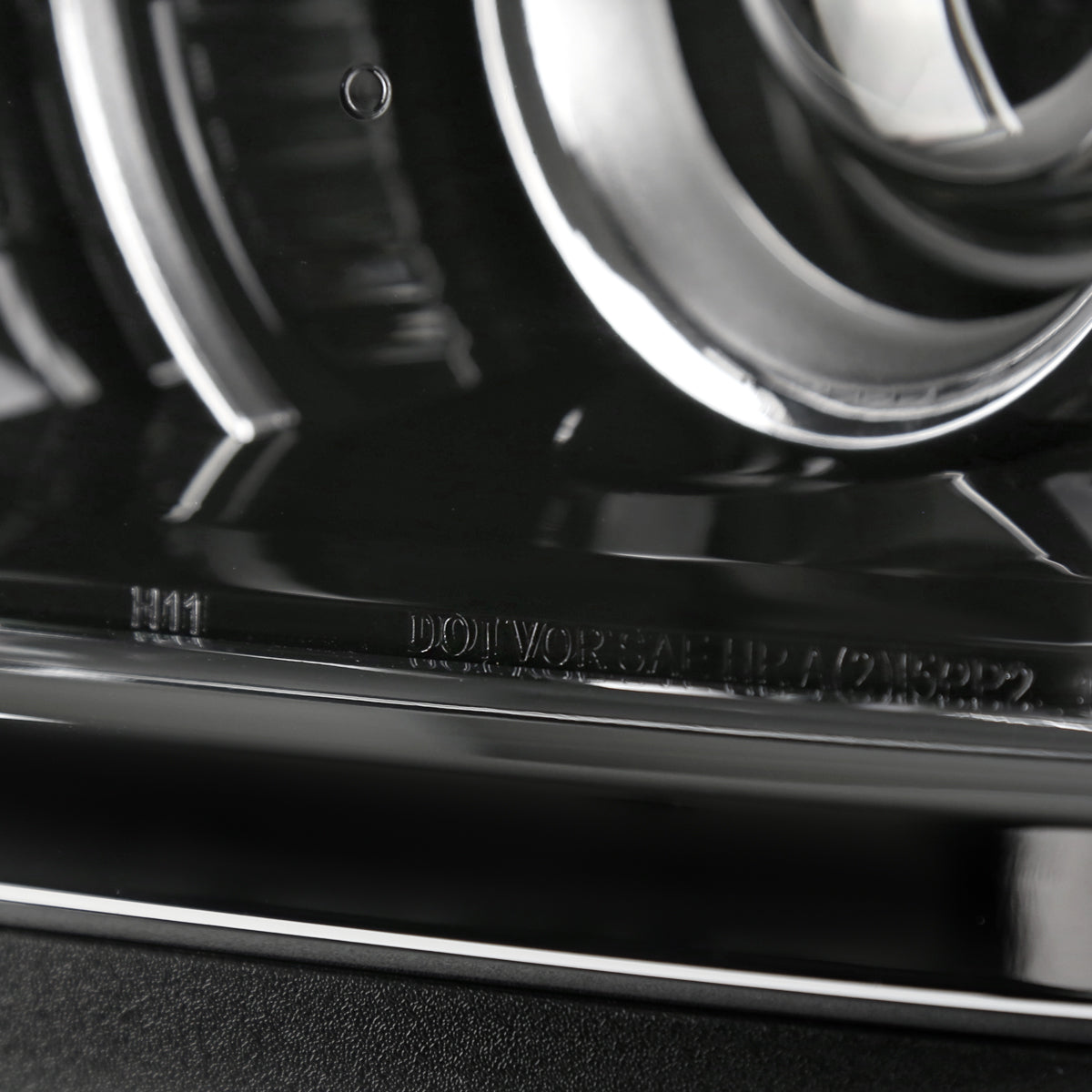 Ronnin - Fits 2014-2015 Chevy Silverado 1500 Upgraded Factory Replacement Projector Headlights Assembly Pair | Glossy Black