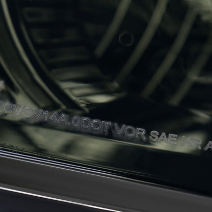 Ronnin - Fits 2014-2015 Chevy Silverado 1500 Upgraded Factory Replacement Projector Headlights Assembly Pair | Smoke