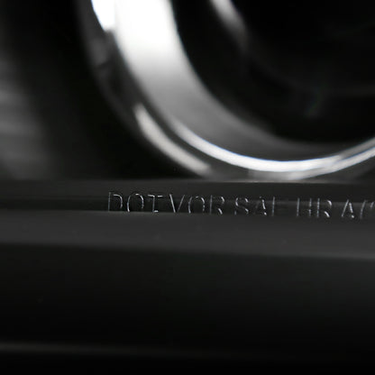 Ronnin - Fits 2014-2015 Chevy Silverado 1500 Upgraded Factory Replacement Projector Headlights Black Trim Assembly Pair | Black